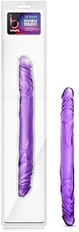 Blush Novelties - 14 Inch Double Ended Realistic Dildo Lesbian Couple Double Penetration Dp Sex Toys For Women - Purple