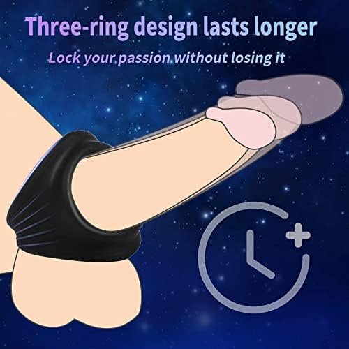 3 In 1 Penis Ring For Men, Ultra Soft Premium Silicone Cock Ring, Longer Harder Stronger , Long Lasting Men Sex Toy, Sex Toy For Couple. - Image 2