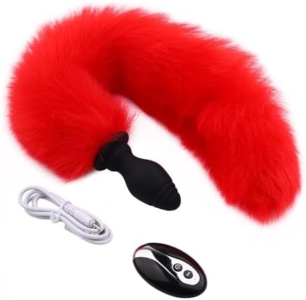 Anal Plug Vibrator Fox Tail Butt Plug Silicone Anal Anus Toys Sex Toys For Women