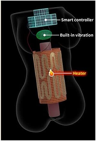 Automatic Male Masturbator Continuous Heating Sex Doll Realistic Masturbation Pocket Pussy 7 Vibration Modes For Penis Stimulation Men Sex Pleasure Devices Adult Sex Toys Miss Warm Brown - Image 3