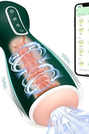 Automatic Hands Free Male Masturbator, 10 Vibration Masturbation Cup With 7 Sucking & 7 Squeezing Modes Blowjob Machine, Electric Vibrating Pocket Pussy 3D Sleeve Male Stroker, Adult Sex Toy For Men