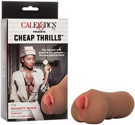 Calexotics Cheap Thrills The Cheerleader - Travel Sized Male Masturbator - Silicone Masturbation Sleeve โ 5 Inch Adult Male Sex Toy - Ivory