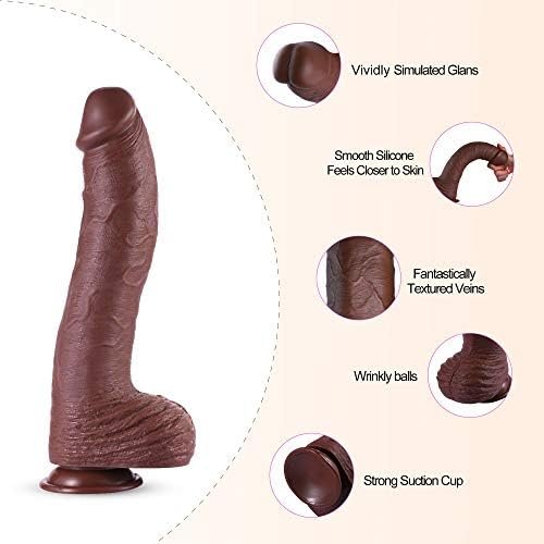 Realistic Dildo,12.2 Inch Huge Dildo With Strong Suction Cup Big Dildo - Image 2