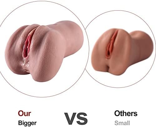 Male Masturbators Adult Sex Toys With 3D Realistic Textured Fake Pocket Pussy Vagina And Tight Anus Sex Stroker, Lifelike Soft Portable Sex Doll For Men Sexual Pleasure (1.84Ib) - Image 2