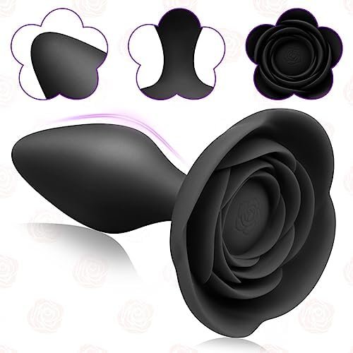 Silicone Anal Plug Butt Plug Anal Sex Toy Set 3Pc Butt Plug Anal Toy Rose Base Masturbation Anal Plug Sex Toys Anal Sex Trainer For Beginner Women Men Couples Sm Anal Plugs Sex Factory - Image 2