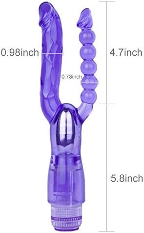 Romi Vibrating Double-Ended Dildos, Multi Speed Dual Penetration Sex Toys With Lifelike Glans Veins And Anal Beads, G-Spot Massager For Women - Image 2