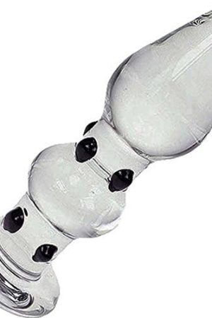 Glass Anal Plug, Massager And Water Based Lube (1Oz)