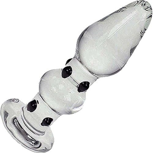 Glass Anal Plug, Massager And Water Based Lube (1Oz)