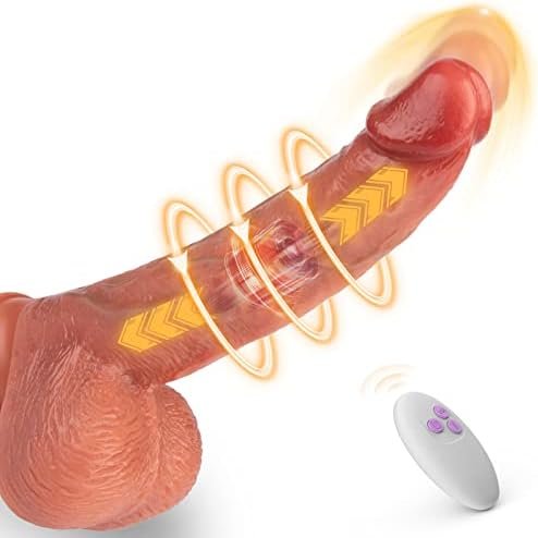 Realistic Thrusting Dildo Vibrator Sex Toys With 3 Thrusting & 5 Vibrating Modes, 8.3 Inch Thick Dildo For G-Spot Stimulation, Remote Control & Strong Suction Cup Anal Adult Sex Toy For Women Couple
