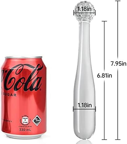 Glass Dildo Pleasure Wand Transparent Double Ended Butt Plug Vaginal Anal Prostate Massager Masturbation Sex Toy For Men Women And Couple (M) - Image 2