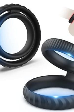 Cock Ring Set Sex Toys For Men, Dovelo 2 Different Soft Silicone Dual Penis Ring Lasting Stronger Men Sex Toy, Adult Sex Toys & Games