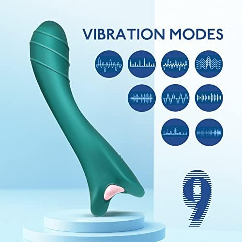 G Spot Vibrator Dildo Stimulator For Women With 9 Vibration Modes Toys For Womens Sex Pleasure Vibrating Massagers For Clitoral Vagina And Anal Stimulation Adult Sex Toys For Women Or Couples(Green) - Image 2