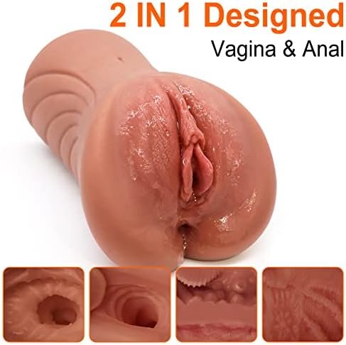 Male Masturbator Toy Pocket Pussy Sex Doll 2 In 1 Realistic Masturbation Blowjob Stroker Male Sex Toys With Textured Vagina And Tight Anal Adult Toys For Men’S Sex - Image 3
