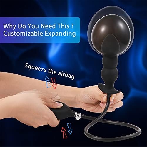 Silicone Inflatable Butt Plug, Lenahu Anal Sex Toys (Steel Ball Included), Anal Plug Medical Grade For Male, Female And Beginners, Adult Sex Toys & Games - Image 2