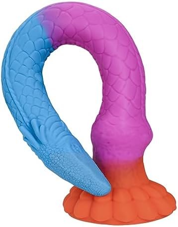Long Anal Dildo Tentacle Monster, Silicone Dragon Dildo With Suction Cup Knot For Men Women Depth Anal Training, Huge Fantasy Anal Butt Plug Glow In The Dark Dildos Sex Toys & Games, 17 Inch