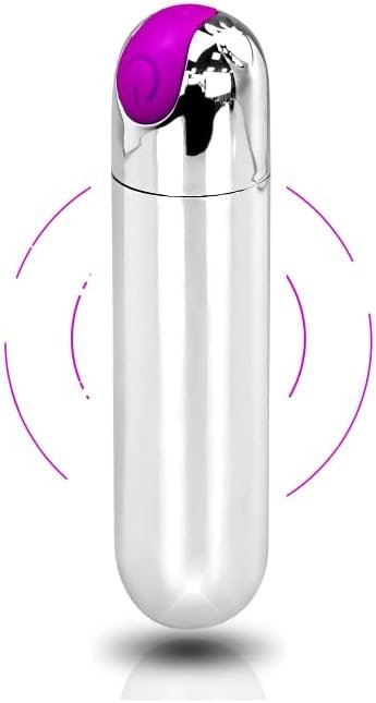 Bullet Vibrator For Precision Clitoral Stimulation, Mini Adult Massager For Travel Vibrant, Discreet Rechargeable Vibe With 10 Vibration Modes Waterproof Nipple G-Spot Stimulator Sex Toys For Women