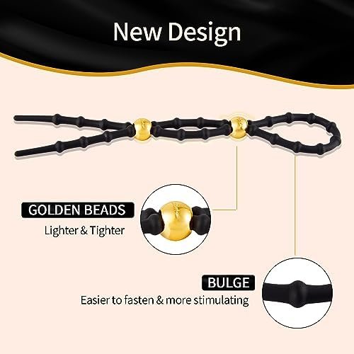 Penis Ring Adult Sex Toys - Silicone Adjustable Male Cock Ties & 6 Different Sizes Cock Ring Sets For Erection Enhancing, Long Lasting Stretchy Penis Clamp Cock And Ball Ring For Men - Image 3