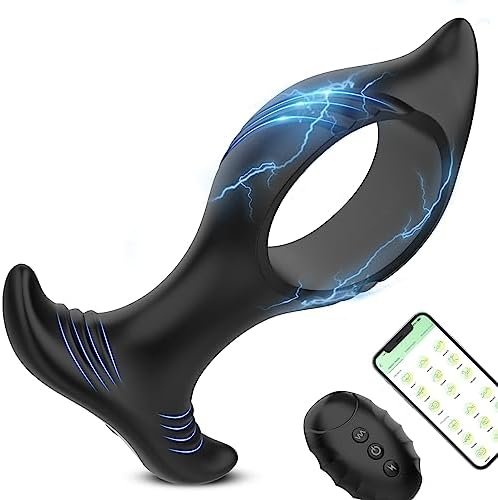 Electric Shock Anal Plug Vibrator, Prostate Massager Adult Sex Toys Vibrating Butt Plug With 7 Vibrations, Anal Toys For Men App And Remote Control Male Vibrators Dildo For Women Gay Couples Games