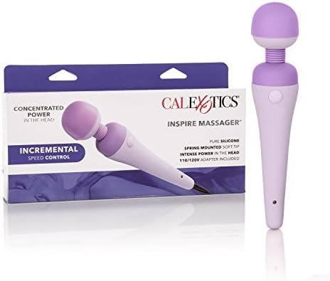 Calexotics Inspire Massager – Silicone Body Wand Vibrator For Couples – Adult Sex Personal Massager - Purple