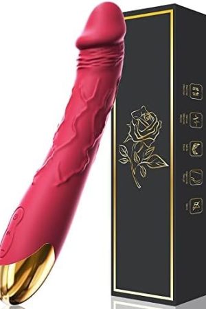 7.6 Inch Realistic Dildo Vibrator For Women，10 Powerful Vibration Modes For Clitoral And G-Spot Stimulation, Waterproof Rose Adult Sex Toys For Women And Couples