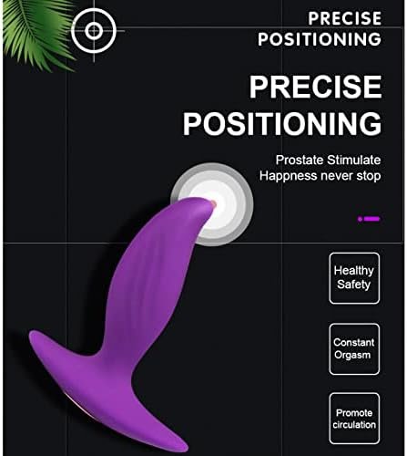 Anal Wearable Vibrators With 12 Modes For Male Masturbation Personal Massager Butt Plugs G Spot Vibrator Adults Sex Toys For Men Women And Couples, 3.8*3.3*1.5 Inch, Purple, 1 Count - Image 2