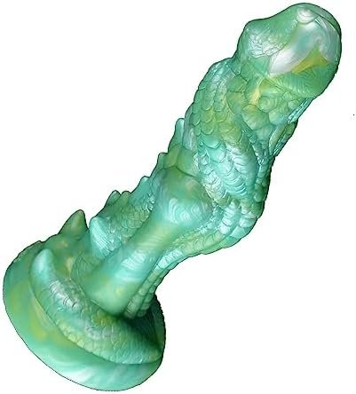 Unique Multi Color Suction Dragon Silicone Dildo Realistic Dildo Anal Plug Monster Bumpy With Textures Ridges (Rose-Red) - Image 3