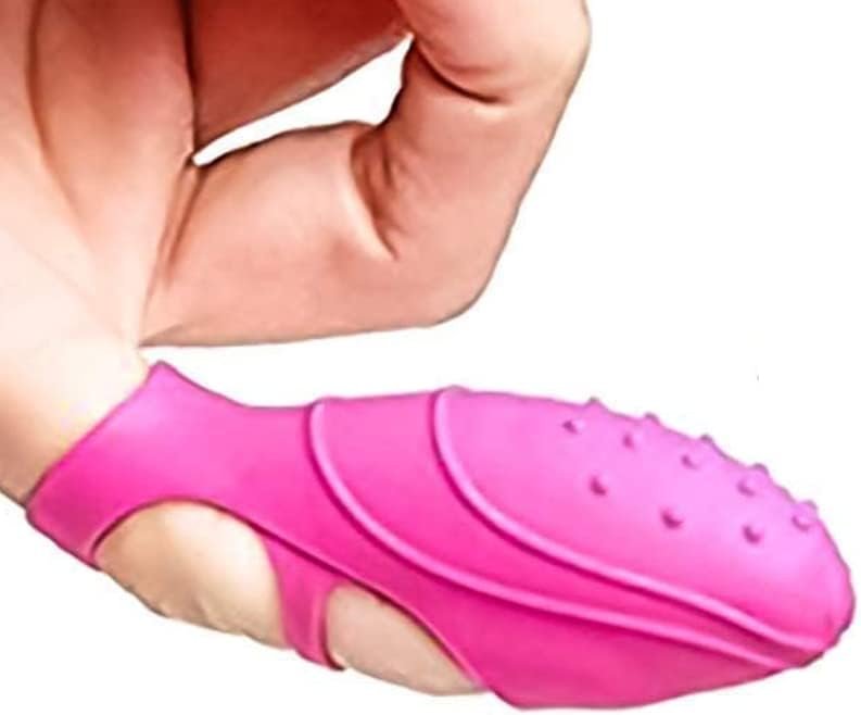 Silicone Finger Vibrator, 10-Speed G-Spot Portable Finger Vibrator With Removable Bullet Vibrator Waterproof Sex Toy For Women Pleasure Clitoris Vibration, Pink