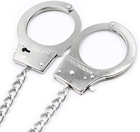Sm Sexy Handcuffs With Anal Plug For Adult, Long Chains Sstainless Steel Wrist Restraints Cuff Fetish Adult Ssex Toys For Couples And Lover - Image 3