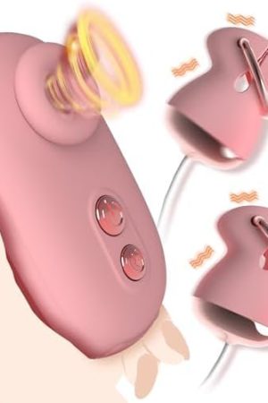 Vibrating Nipple Clamps Sucking Stimulator - Clitoral Sucking Vibrator With 10 Vibration & Suction Modes For Clit Breast Stimulation, 2 In 1 Nipple Toys Couples Sex Toy Set, Silicon Adult Toys