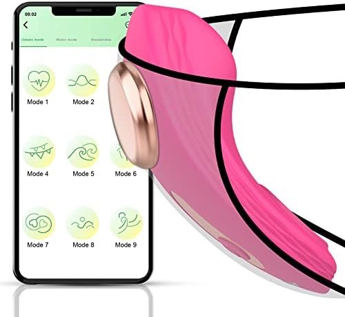 App & Remote Control Wearable Vibrator Vibrating Panties With Magnetic Clip, Silicone Clitoral Vagina Stimulator Clit Nipple Teaser Adult Toy With 10 Vibration For Women Couple And Beginners