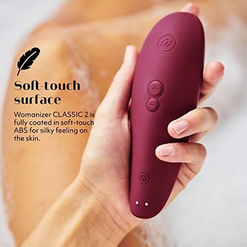 Womanizer Classic 2 Clitoral Vibrator Clit Massaging Vibrating Massager Sex Toy For Women, Bordeaux - Image 3