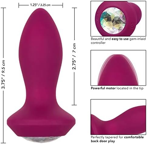 Calexotics Se-0385-07-3 Power Gem Vibrating Petite Crystal Probe - Purple - Image 2