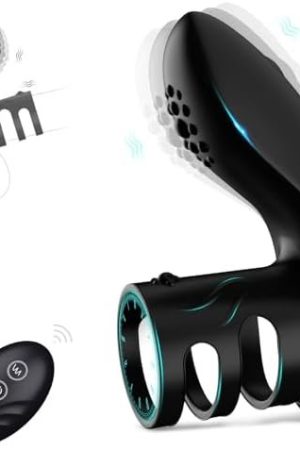 Vibrating Cock Ring, Penis Ring Wearable Vibrator With 12 Speeds For Male Testicles Massage & Female Clitoris Stimulation, Adult Sex Toys & Games With Remote Control For Couple Hands-Free Play