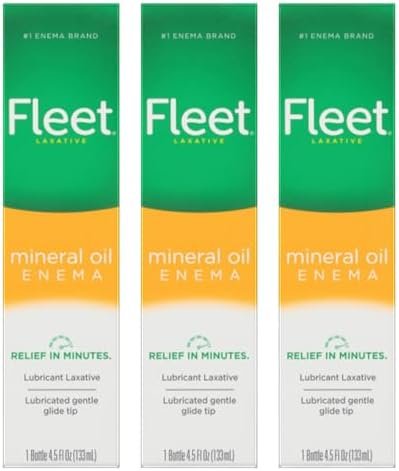 Fleet Enema - Mineral Oil - 4.5 Fl Oz. - (3 Pack)