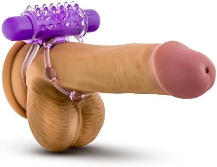 Blush The Player - Soft Stretchy Vibrating C - Ring With Loop For Balls - Ipx7 Waterproof Vibrator For Play In The Shower - Sexual Enhancer For Couples - Purple - Image 3