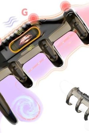 Vibrating Penis Ring, Physical Electric 2 In 1 Removable G Spot Stimulation Cock Ring For Men, 4 Rings Ult-Soft Penis Sleeve Vibrator Adult Male Sex Toys For Couples