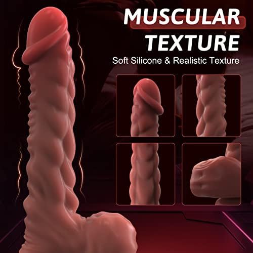 Thrusting Dildo Vibrator Sex Toy - 9.8 Inch Realistic Dildo With 7 Thrusting Modes, Vibrating Dildo Adult Toys With Strong Suction Cup, Anal Dildo Sex Toys For Women G-Spot And Anal Stimulation - Image 3