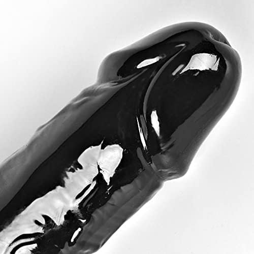 Super Large Realistic Double-Sided Dildo, 15.1 Inches Long, 1.6 Inches In Diameter, Flexible Wide Dildo Huge Penis For Couples, Men, Women, Lesbians, And Gay Play - Black - Image 2