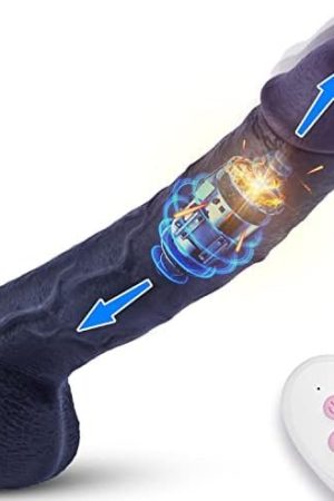 8.9'' Life-Like Thrusting Dildo For G-Spot - Latune Alex Extra-Intense Thrusting Vibrator With Remote, 3 Thrusting & 5 Vibration Realistic Dildo, Sex Toy For Women