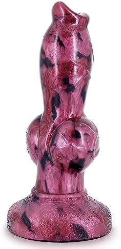 8.6Inch Realsitc Dog Dildo With Big Kont, Thick Silicone Strap On Anal Dildos Plug Sex Toys For Advancer Women And Men Gay Couples(Normal)