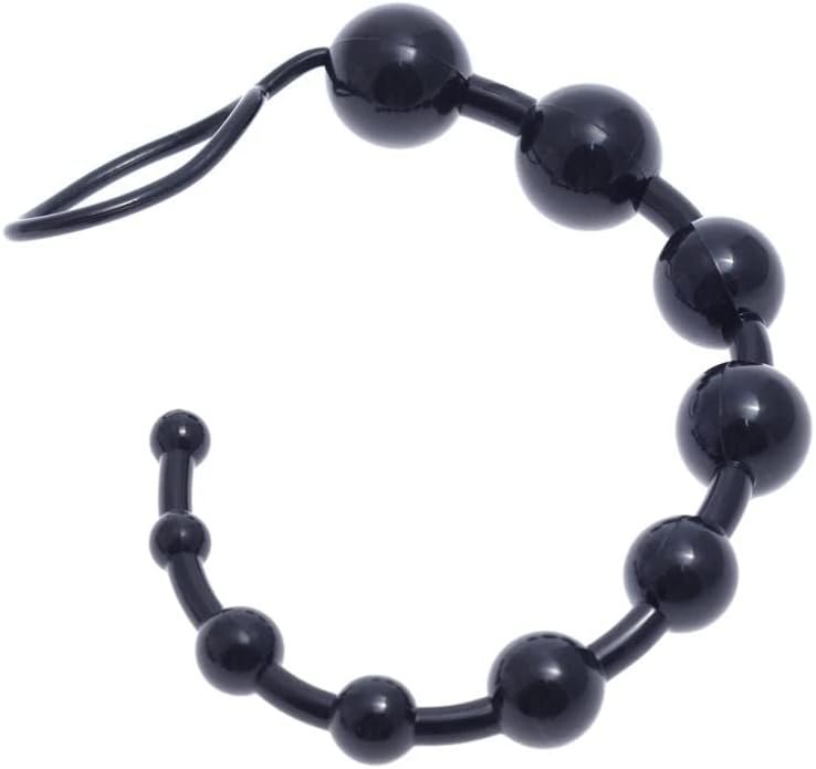 Anal Beads Butt Plug Anal Chain Link 10 Graduated Anal Play Beads With Stopper Pull Loop Sex Toy For Beginners Anal Toys Gay Sex Toys, Butt Plug For Women