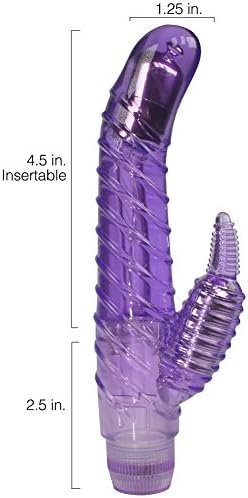 Unique Orgasm Vibrator For Women - Bullet Clitoris Stimulator Attached - Multi-Speed Dial - Curved Tip W/Strong Bullet Vibe - Women'S Massager For Sexual Play-Time - Image 2