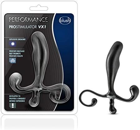 Blush Anal Adventures Prostate Stimulator - 5 Inch Enhanced Orgasm Prostate Stimulation Anal Sensations Smooth Curved Male Female Adult Toy - Hands Free Sex Toys For Women Men Couples - Black