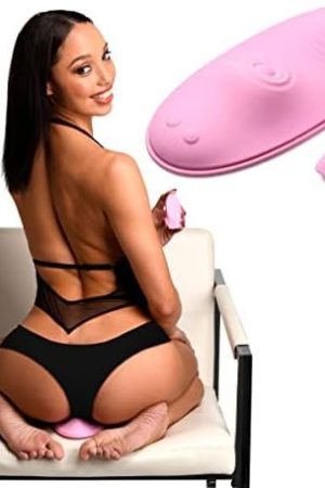 Inmi The Pulse Slider 28X Pulsing & Vibrating Silicone Pad W/Remote For Women & Couples. Waterproof And Rechargeable Pad, Hands-Free Stimulation. 4 Piece Set, Pink.