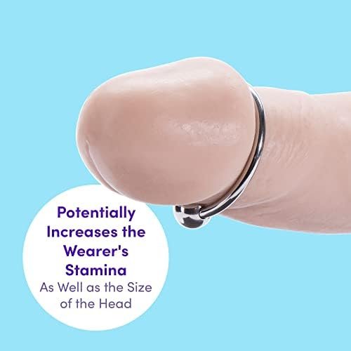 Lovehoney Dominix Deluxe Glans Cock Ring - Stainless Steel Penis Ring - 1.25 Inch Cock Ring For Couples Sex - Waterproof - Silver - Image 3