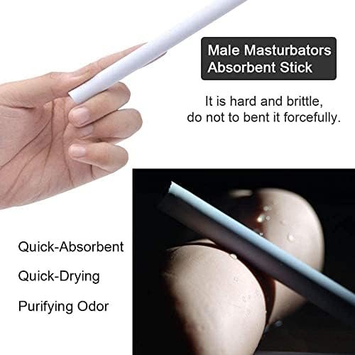 Male Masturbator Absorbent Stick For Sex Doll Male Masturbator Pocket Pussy Water-Absorption Stick 6 Inch Keep Dry Rod (Pack Of 2 - Image 3