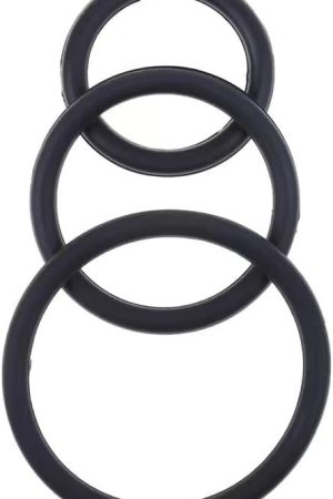 Boruite Cook Rings For Men For Sex, Silicone Penis Rings With 3 Different Size, Soft & Flexible Couples Sex Products Adult Toys, Penis Rings For Men Erection Prime, Black