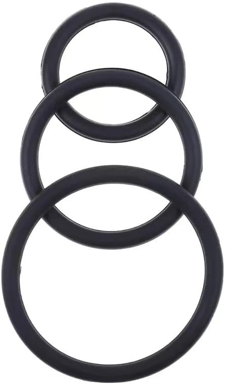 Boruite Cook Rings For Men For Sex, Silicone Penis Rings With 3 Different Size, Soft & Flexible Couples Sex Products Adult Toys, Penis Rings For Men Erection Prime, Black