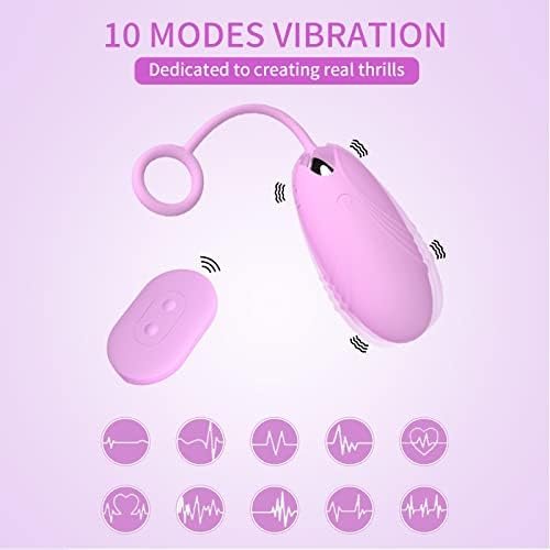 Puwcbze Wireless Vibrating Eggs With Remote Control,10 Vibrating Modes Bullet Vibrator Wearable Kegel Balls Exercise Silicone Massager Waterproof - Image 2