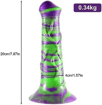 Horse Dildo,7.8In Small Dildo With Strong Suction Cup For Sex Machine,Purple Dildo Silicone Adult Sex Toys For Women Men And Couples - Image 2